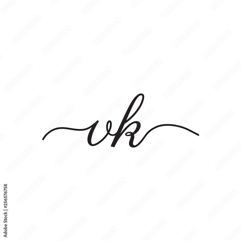 initials handwriting letters vector logo initials handwriting letters vector logo