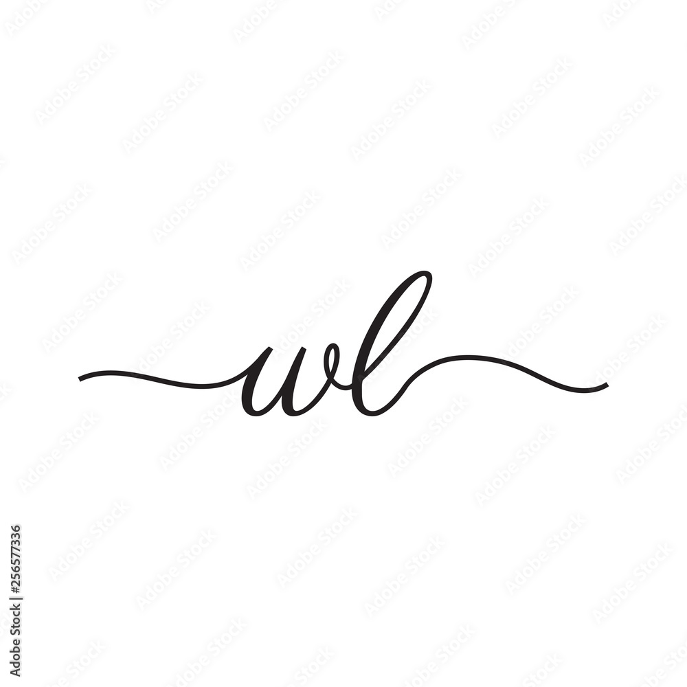 initials handwriting letters vector logo initials handwriting letters vector logo