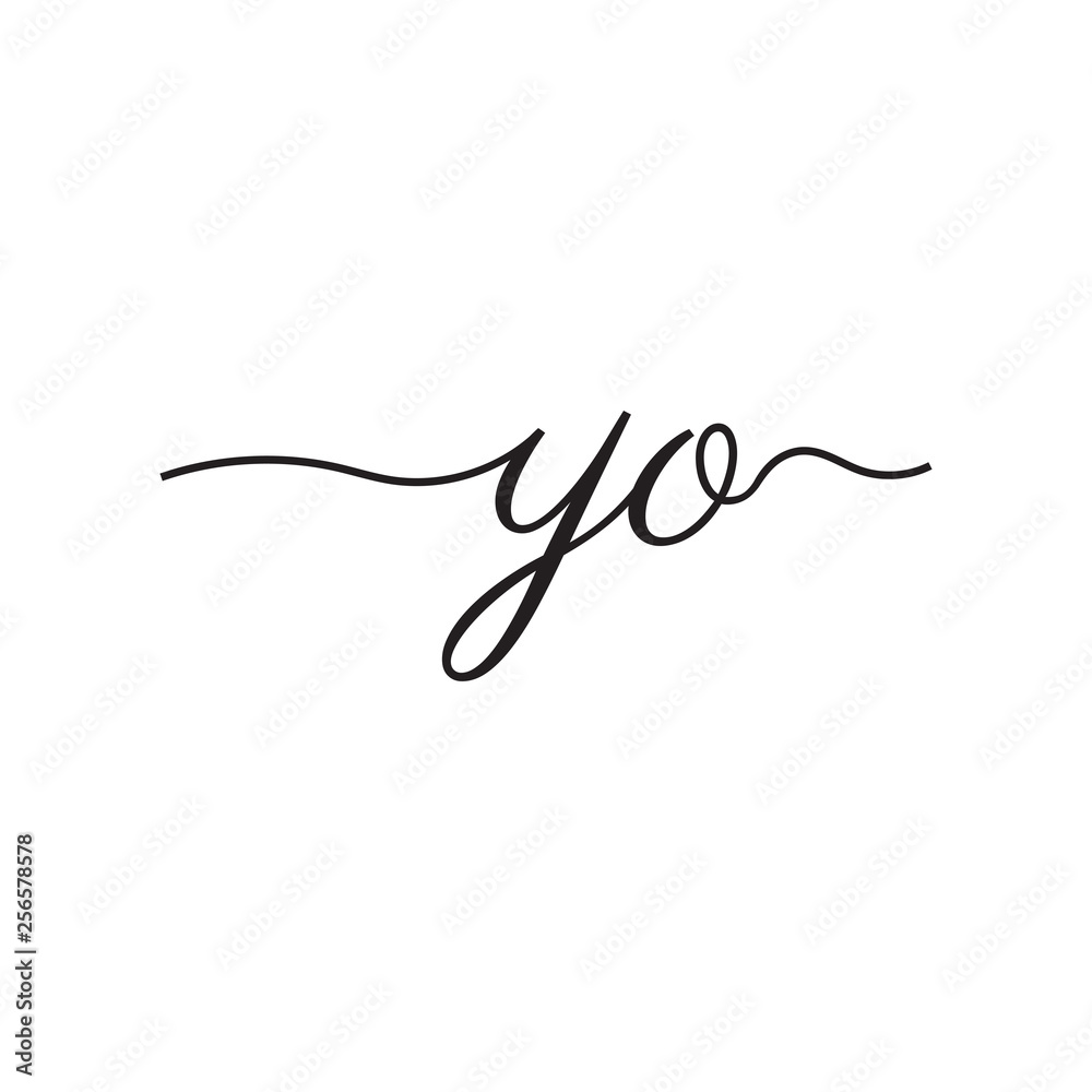 initials handwriting letters vector logo initials handwriting letters vector logo