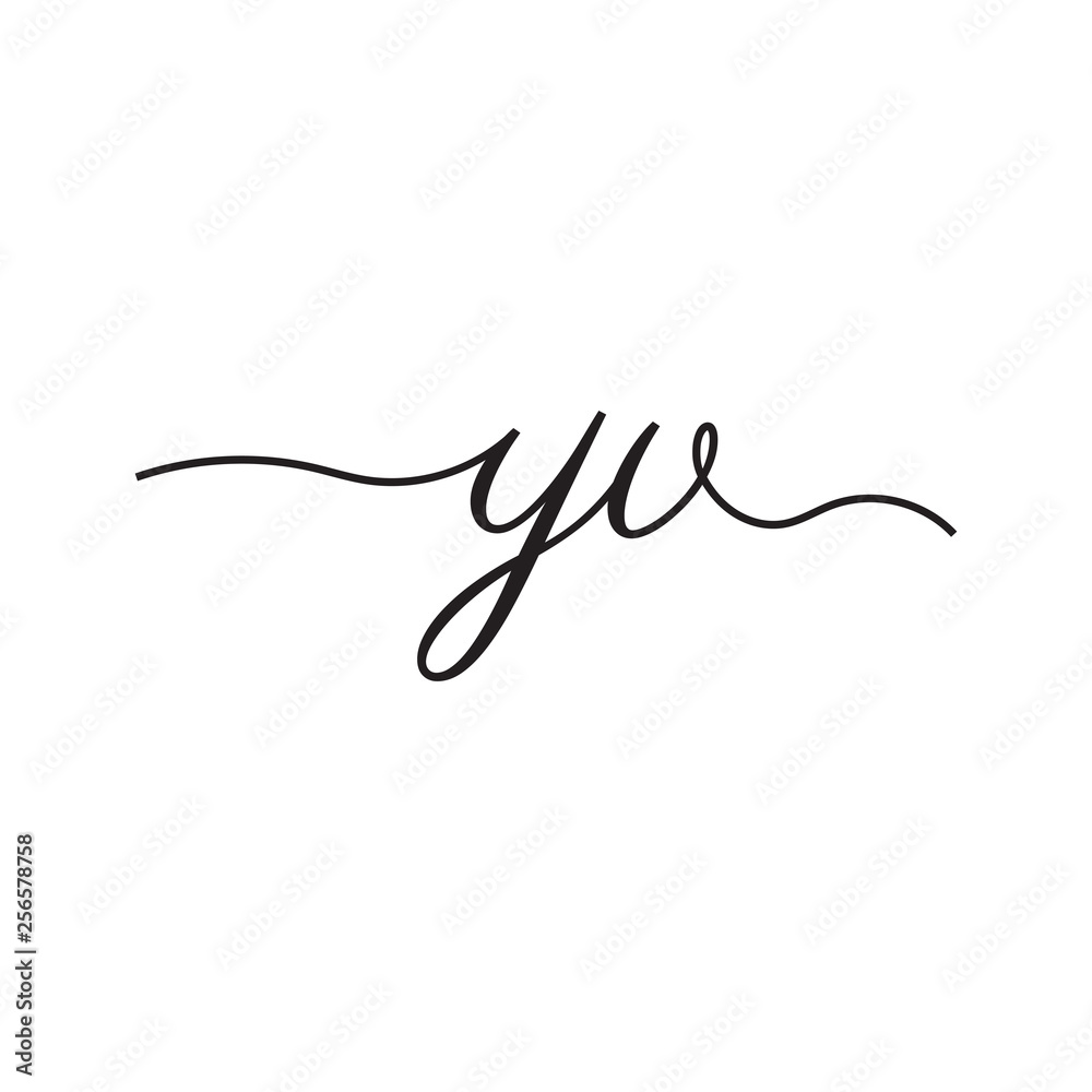 initials handwriting letters vector logo initials handwriting letters vector logo