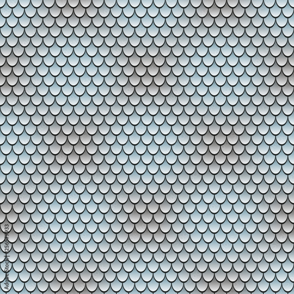 Seamless pattern with silvery scales Seamless pattern with silvery scales