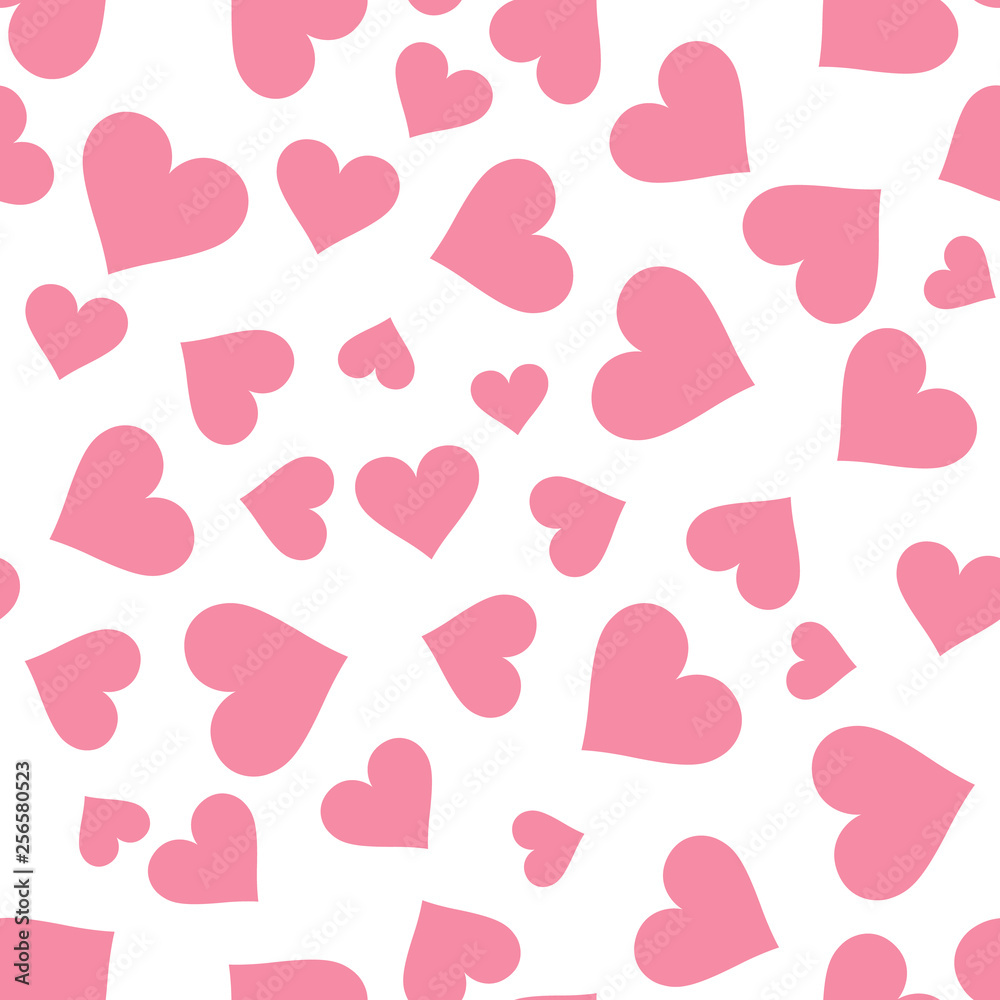 Hearts. Heart seamless pattern. Pink heart. Packaging design for gift wrap. Abstract geometric modern background. Vector illustration. Art deco style Hearts. Heart seamless pattern. Pink heart. Packaging design for gift wrap. Abstract geometric modern background. Vector illustration. Art deco style