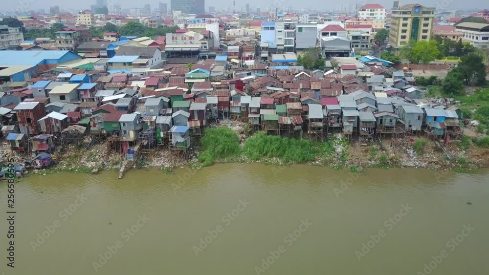 Aerial Fly over, Phnom Penh,Cambodia Aerial Fly over, Phnom Penh,Cambodia
