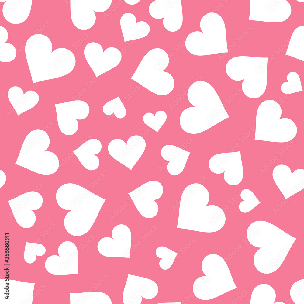 Hearts. Heart seamless pattern. Pink heart. Packaging design for gift wrap. Abstract geometric modern background. Vector illustration. Art deco style Hearts. Heart seamless pattern. Pink heart. Packaging design for gift wrap. Abstract geometric modern background. Vector illustration. Art deco style