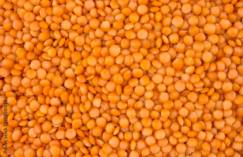 Background with a lot of lentils.