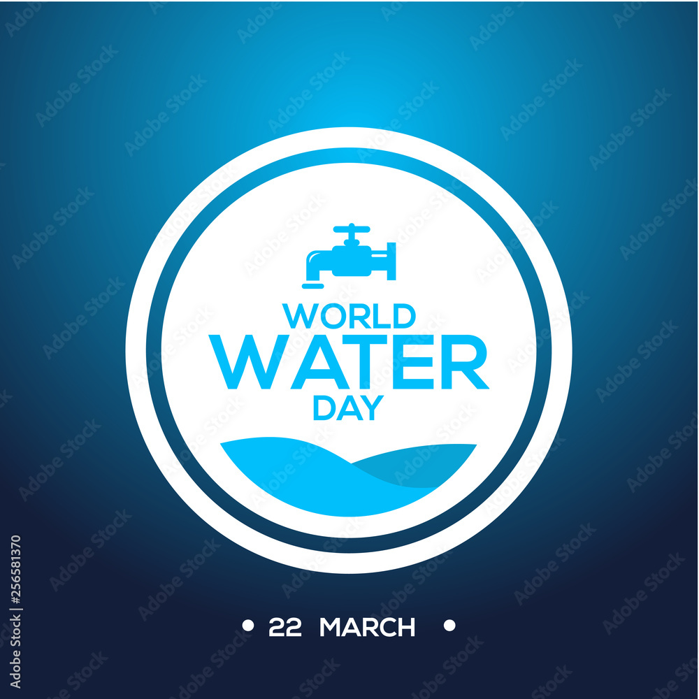 World Water Day Vector Design