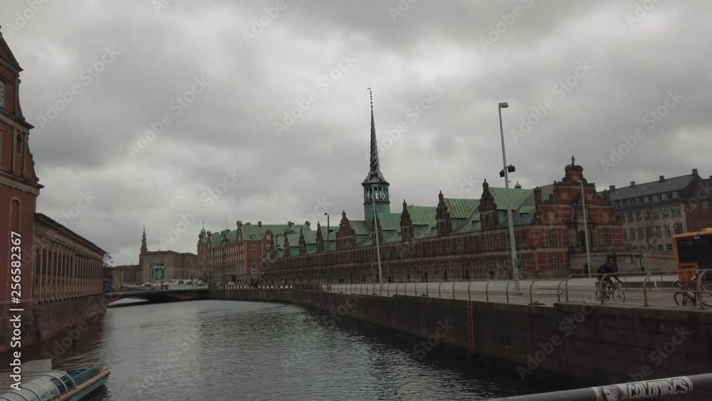 A view of the Børsen building in Copenhagen