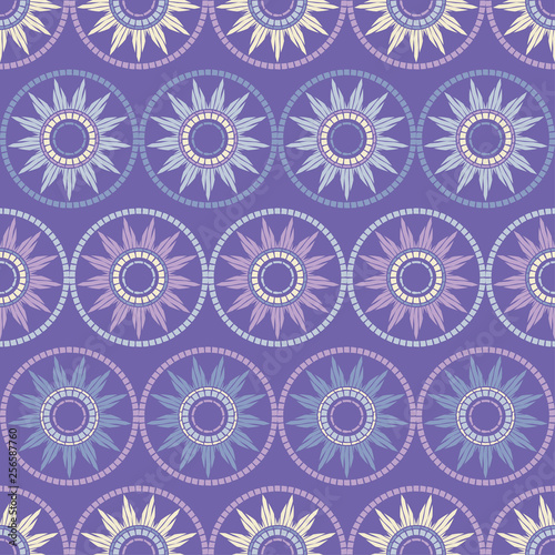 Polka dot seamless pattern. Ethnic sun. Geometric background. Can be used for wallpaper, textile, invitation card, wrapping, web page background.