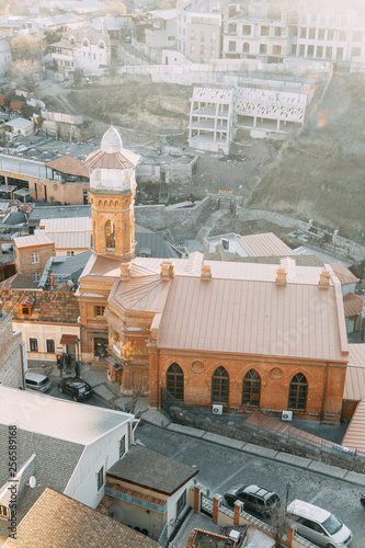 Modern and ancient architecture in Georgia. Historical places and attractions. photo