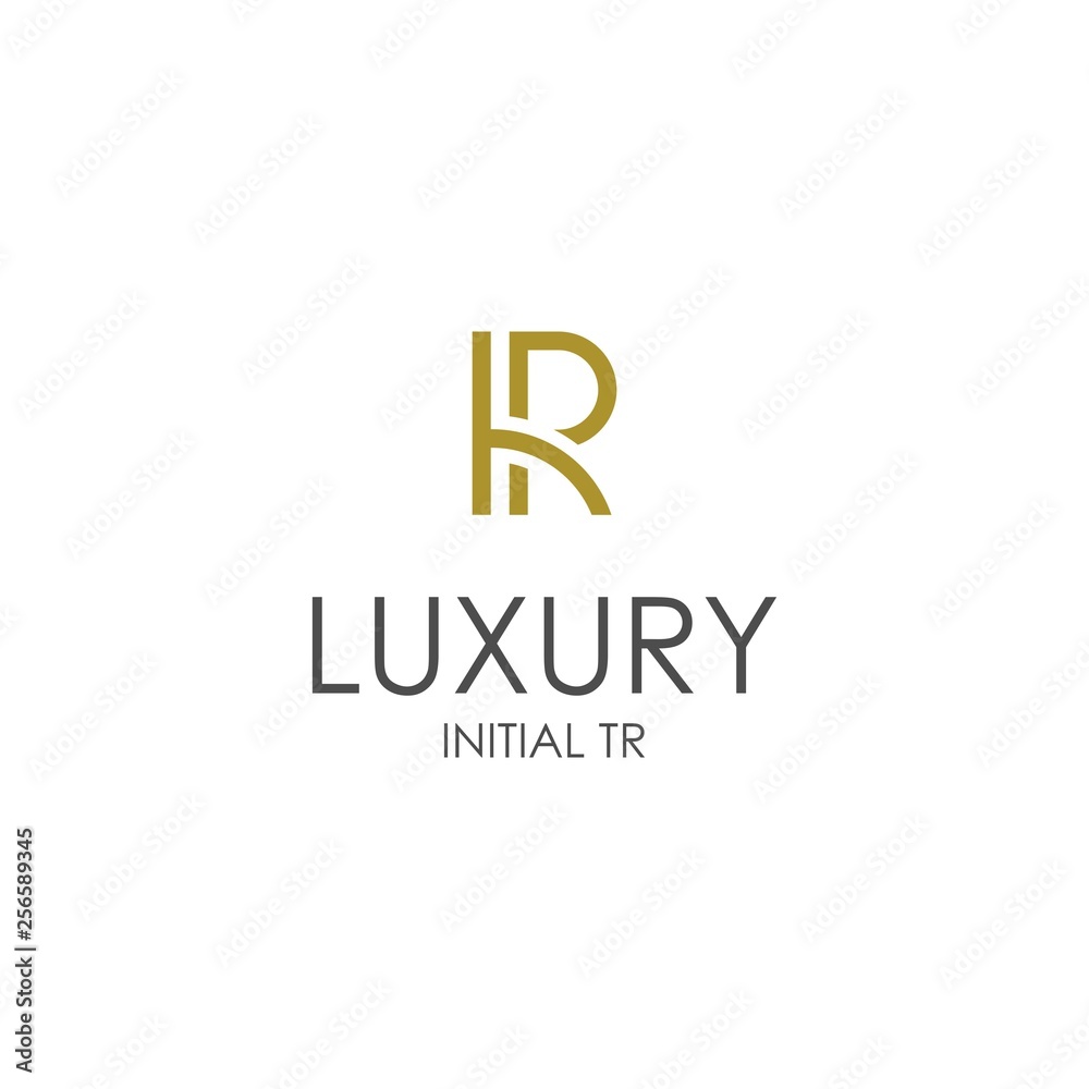 Letter TR logo icon design template element Letter TR logo icon design template element