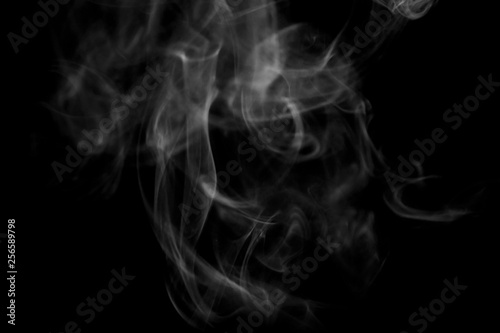 white smoke on black background texture