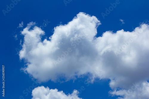 blue sky background with white cloud