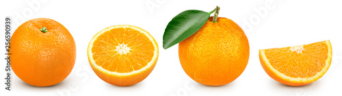 Fotografie, Obraz orange isolated on white
