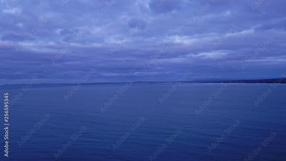 Aerial view of the ocean by Mullaghmore Head - Signature point of the Wild Atlantic Way, County Sligo, Ireland Aerial view of the ocean by Mullaghmore Head - Signature point of the Wild Atlantic Way, County Sligo, Ireland