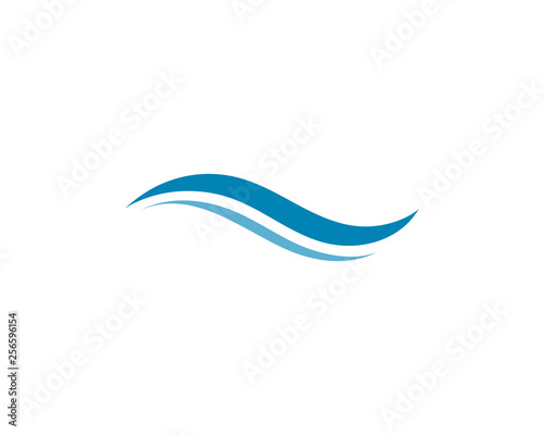 Water Wave symbol and icon Logo Template vector