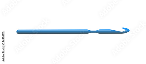 Knitting crochet hook. Handmade vector illustration isolated