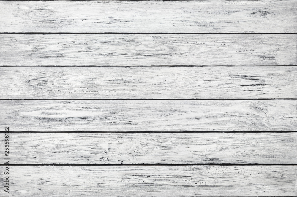 Natural background of white wooden plank boards horizontal Natural background of white wooden plank boards horizontal