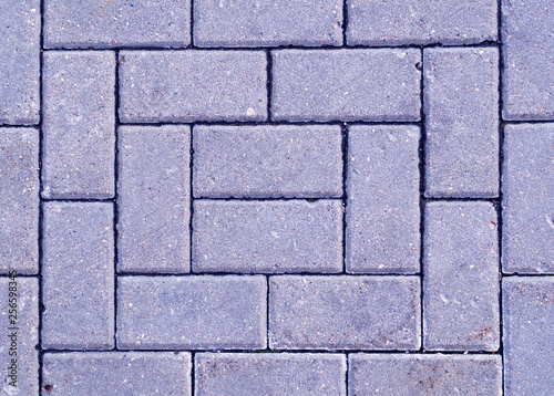 decorative paving tile on the sidewalk. background, texture, pattern.