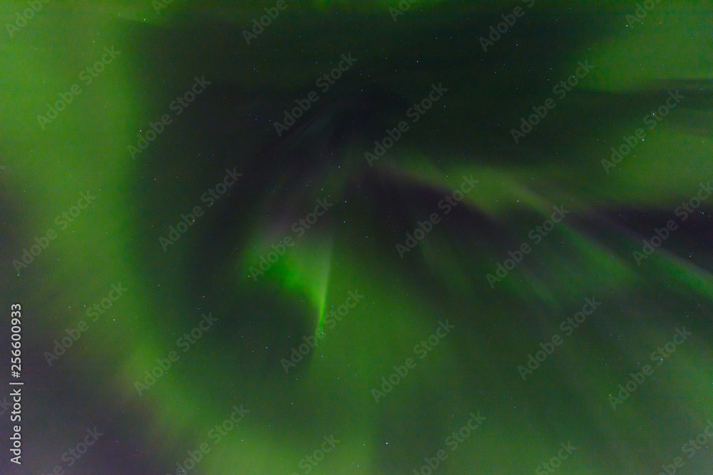 Fototapeta premium Northern lights in the sky, aurora.