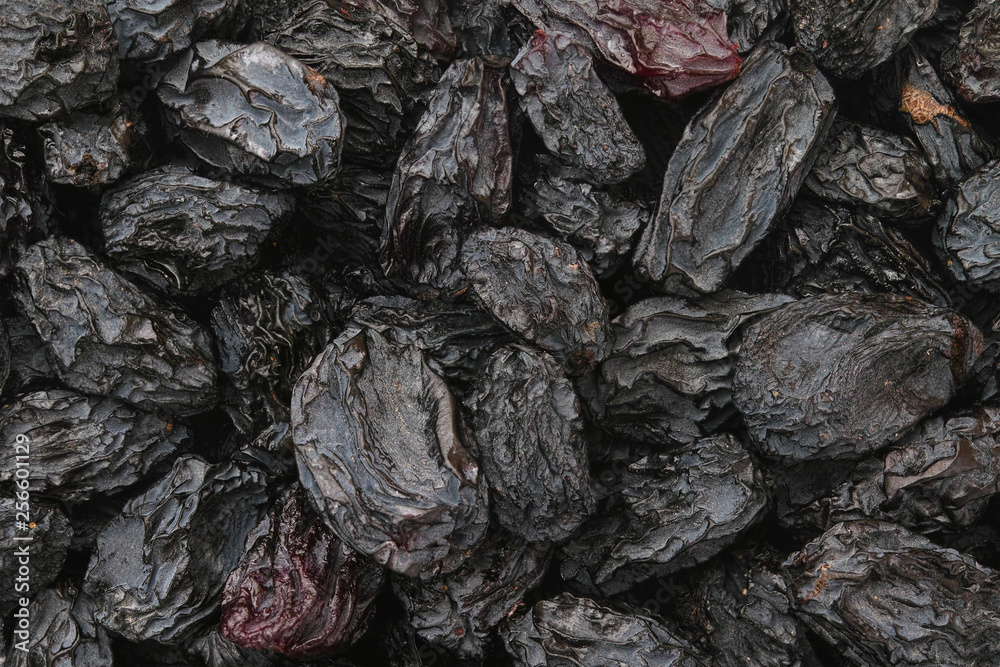 Raisins close up top view Raisins close up top view
