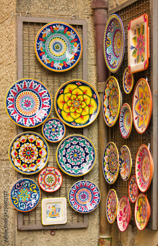 ceramic in Orvieto in the shop
