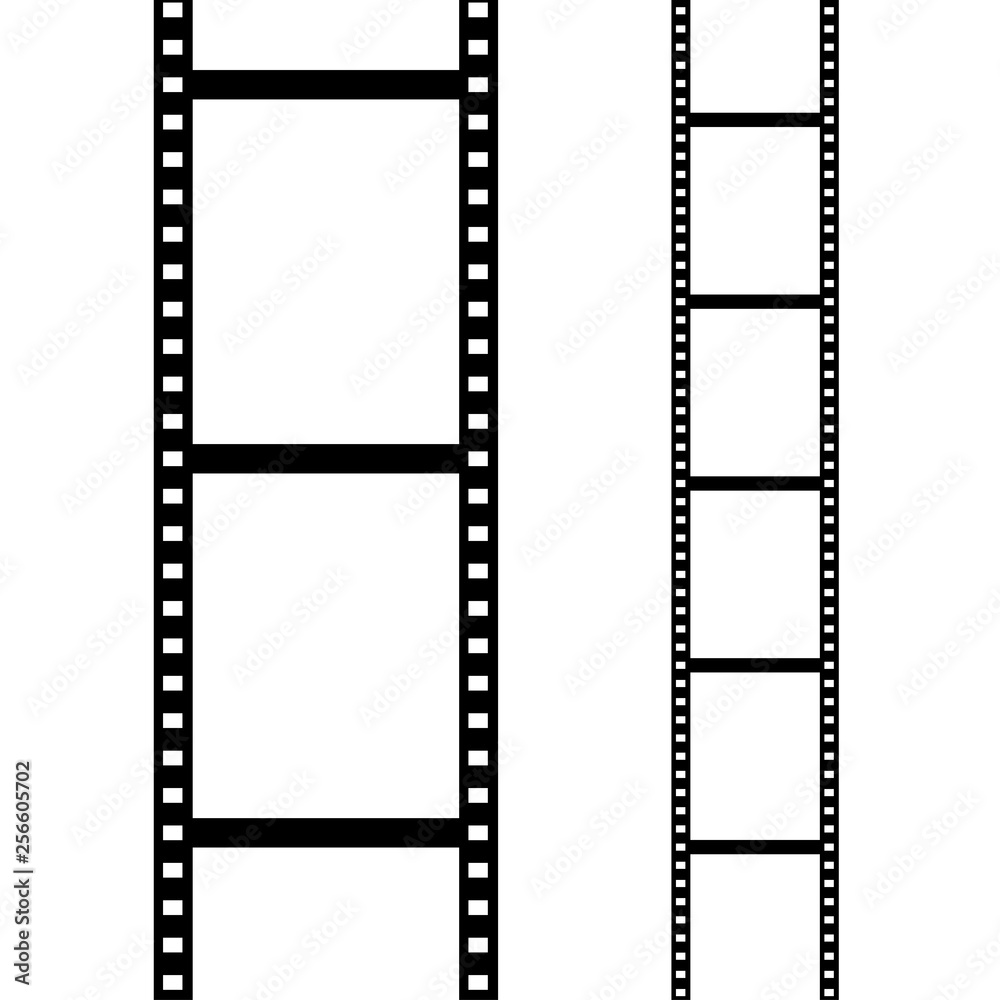 Set of film frame, vector illustration