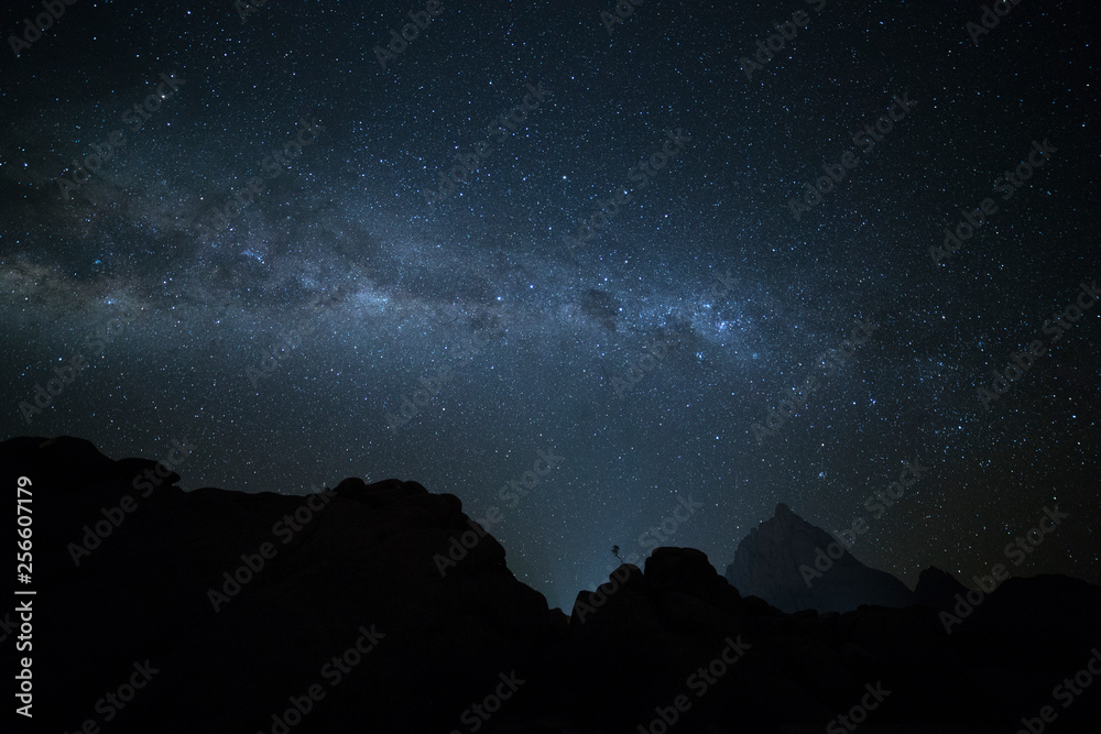 Spitzkoppe under the milky way