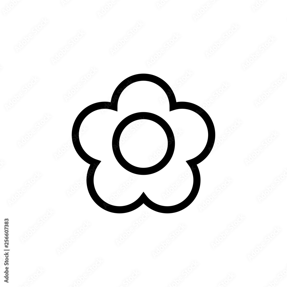 Flower icon design template vector isolated Flower icon design template vector isolated