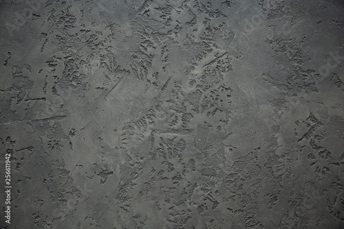 Fotografie Dramatic grey grunge seamless stone texture venetian plaster background decor