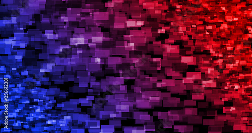 blue and red rectangle abstract digital technology background
