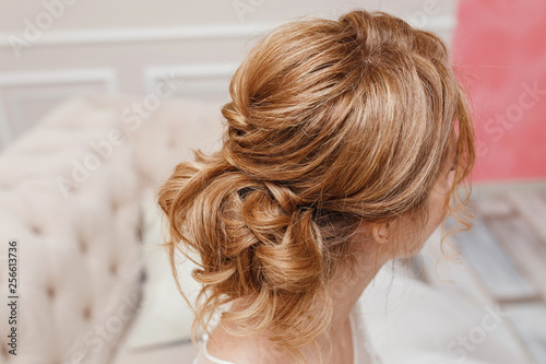 Wedding hairstyle rear view