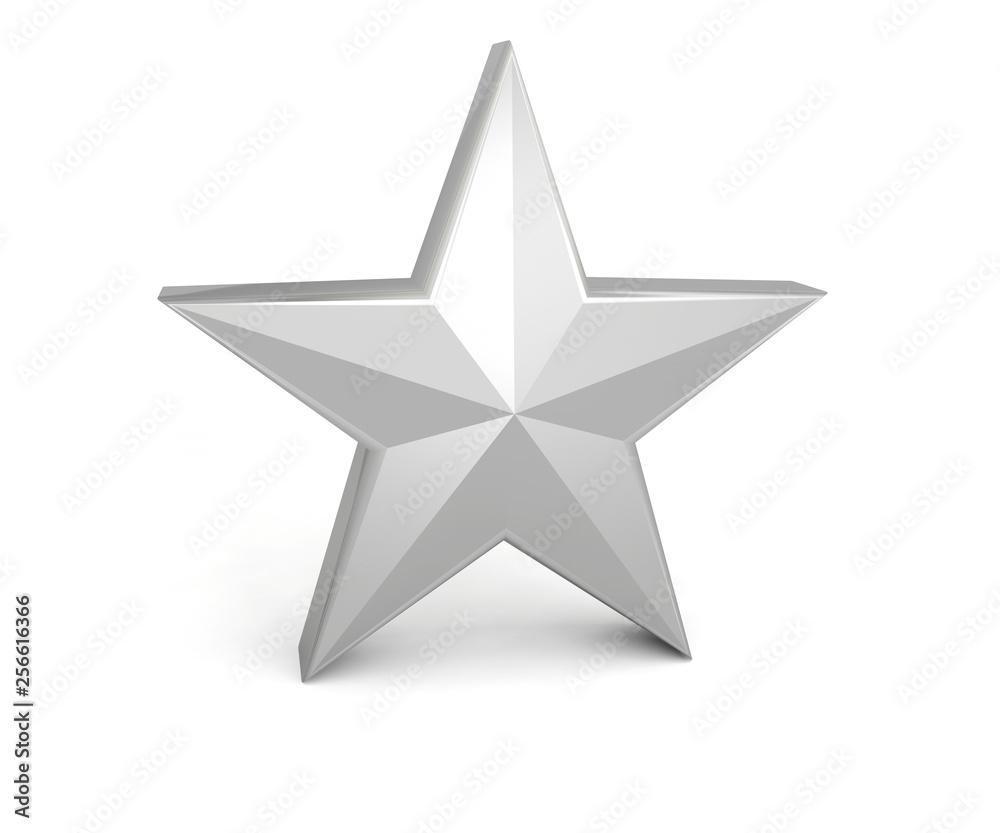 Obraz premium star silver grey gray