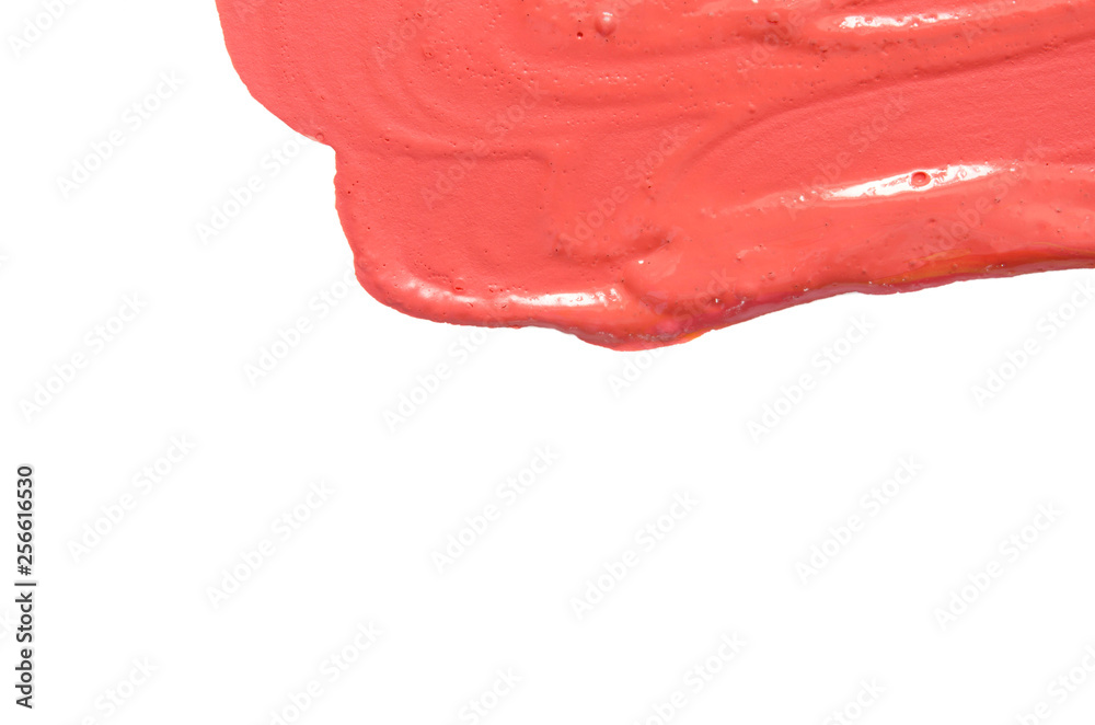Paint texture on paper living coral. Banner with color of the year 2019 - Living Coral. Place for text. Image Paint texture on paper living coral. Banner with color of the year 2019 - Living Coral. Place for text. Image