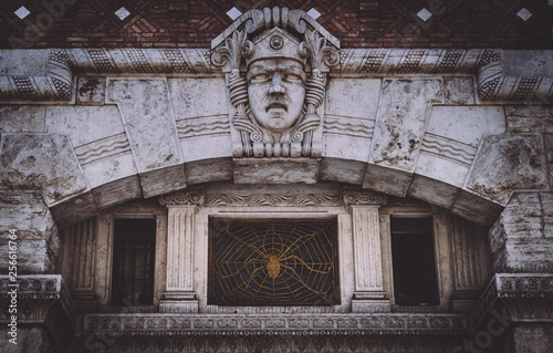 Photography detail of old building rome italy
