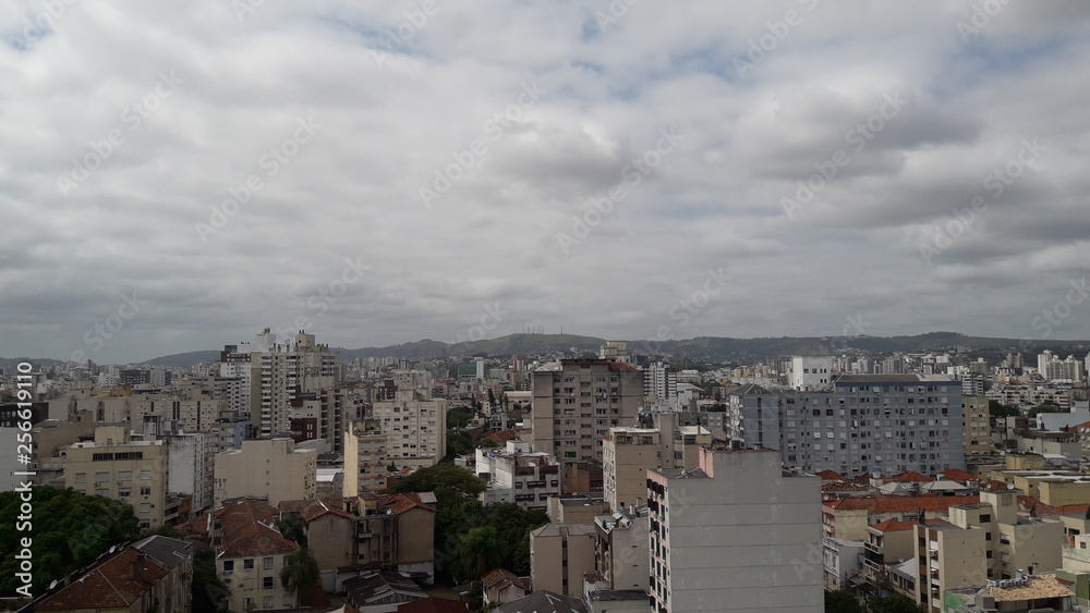 Fototapeta premium city of Porto Alegre panoramic view, state of Rio Grande do Sul, Brazil