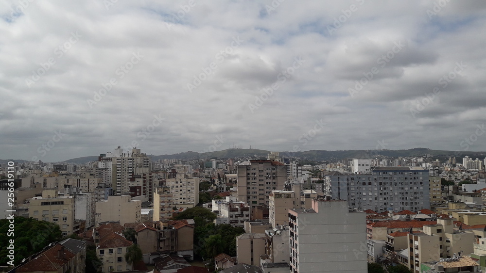 city of Porto Alegre panoramic view, state of Rio Grande do Sul, Brazil