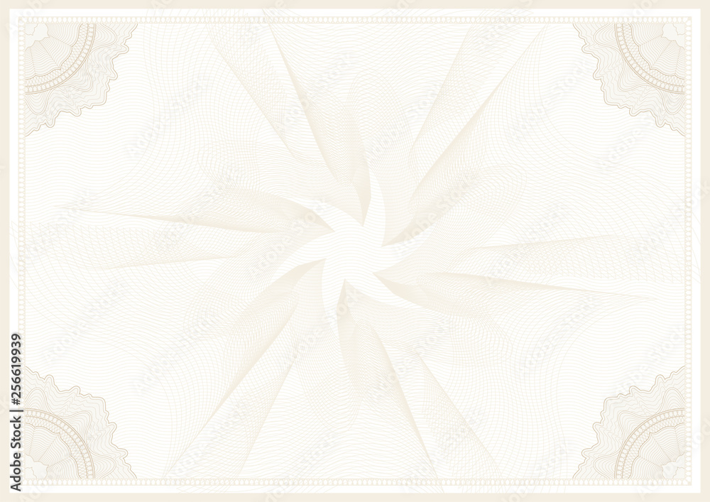 Bond security watermark guilloche pattern (vector complicated line