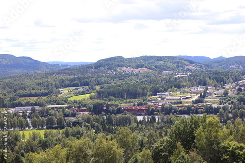 View over Kongsvinger, Norway July 21, 2012. 