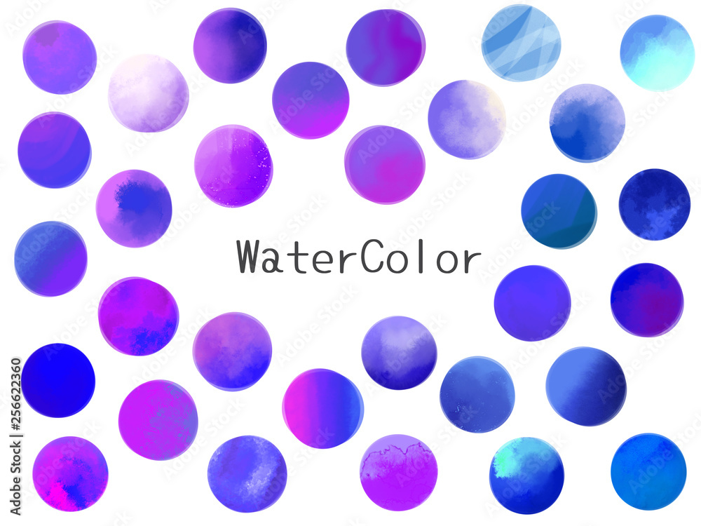 Obraz 水彩のアイコンセット/紫