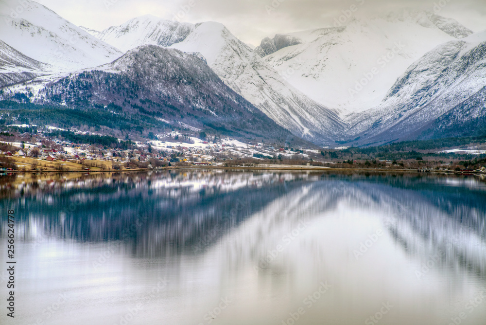End of Fjord Andalsnes Norway