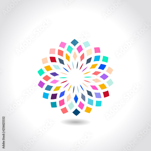 Mandala round ornament vector image