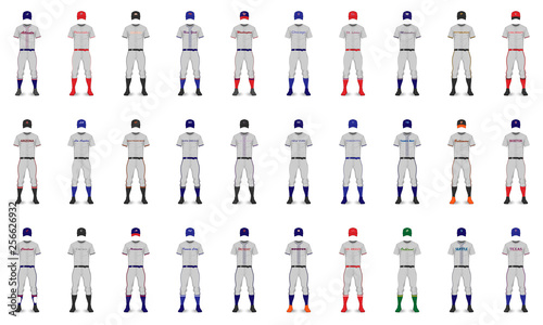 American Cities Baseball Generic Away Uniforms