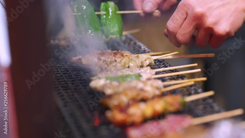 Yakitori translates to grilled chicken and Yakiniku means grilled meat, it's a must have when visiting Japan ! photo