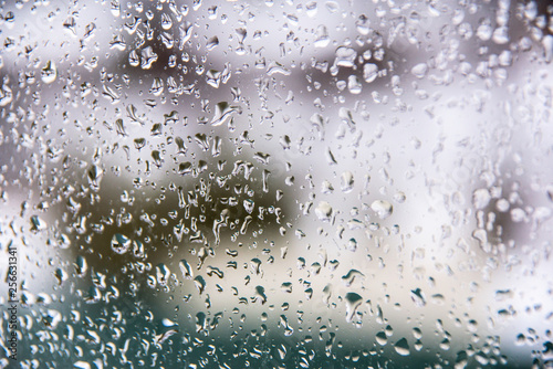 raindrops on glass