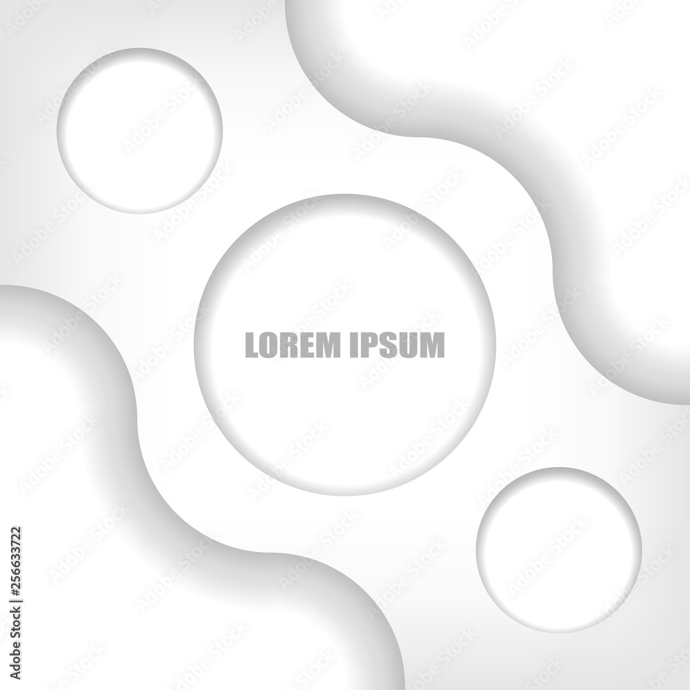 abstract 3D background, on white background, vector illustration - Vector