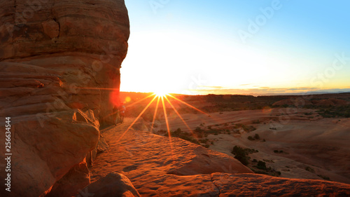 Arches national park,Utah sunset