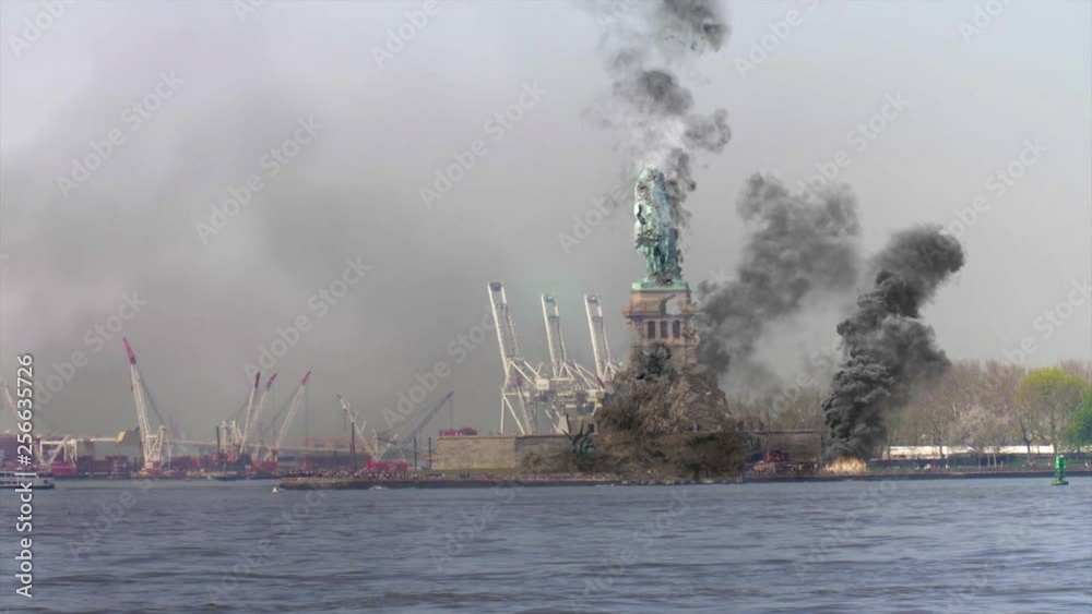 Video „Statue of Liberty Destroyed Under Attack Powerful Video