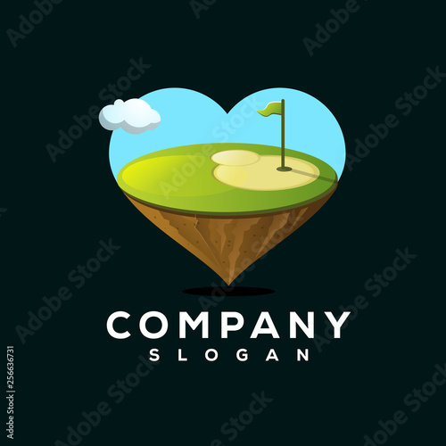 love golf logo design