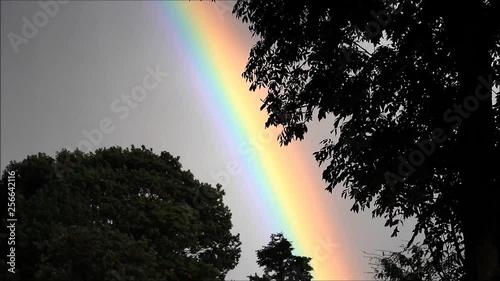 rainbow landscape in the nature