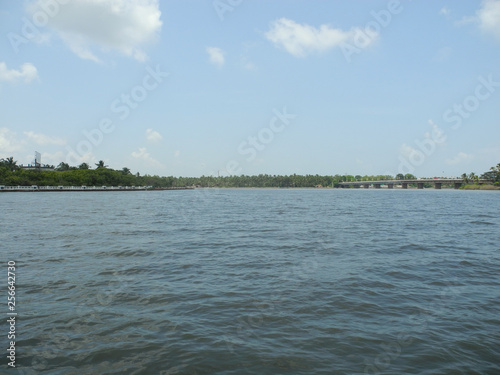 Backwaters Bay in Kerala Kochi